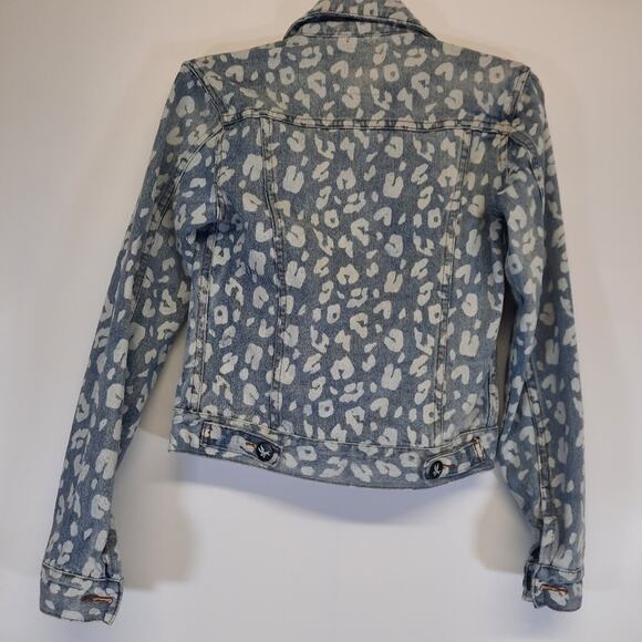 One Teaspoon Blue and White Jean Jacket - Picture 4 of 13